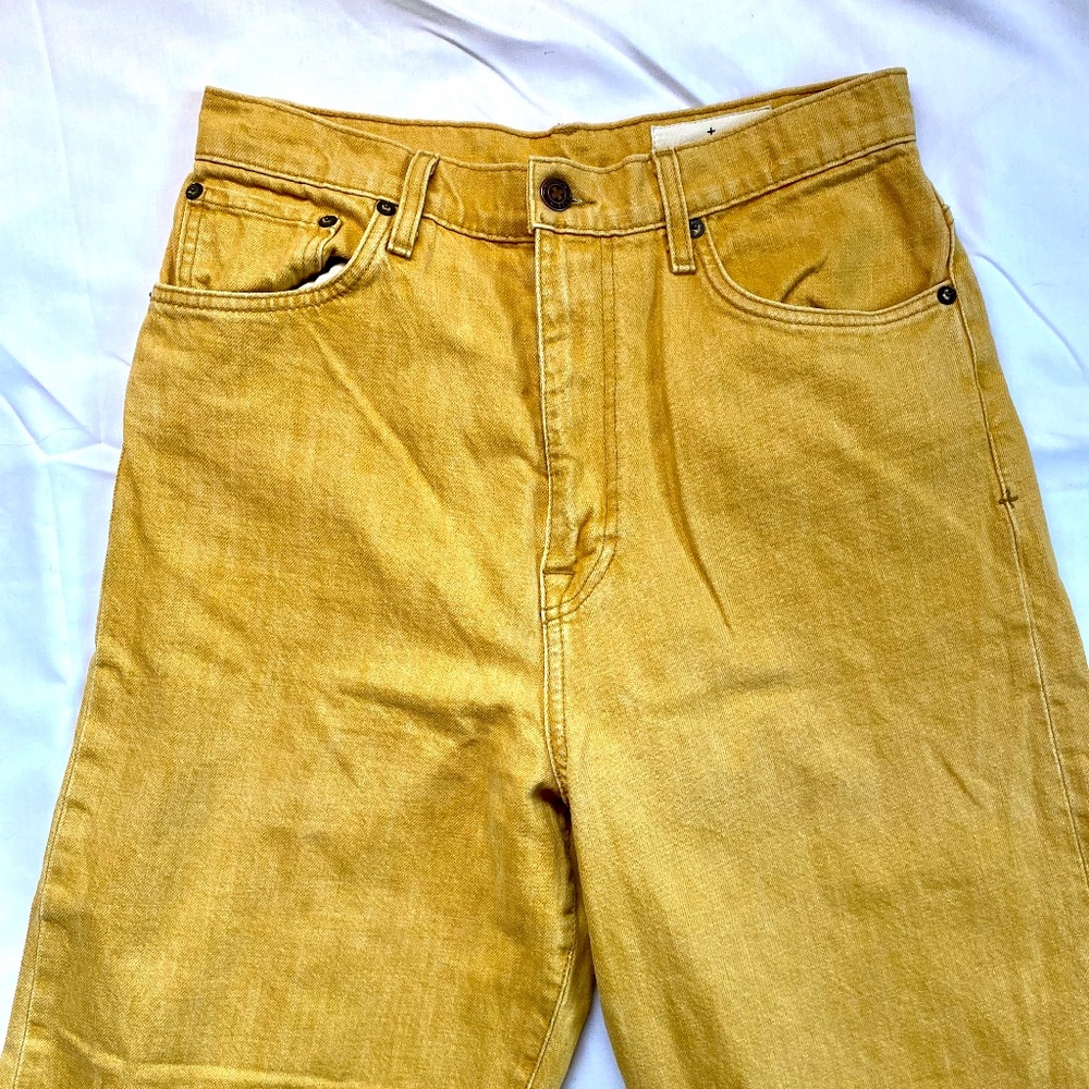 imogene + willie Catherine RARE Mustard Yellow color High-Rise Jeans